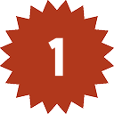 Number 1 Badge